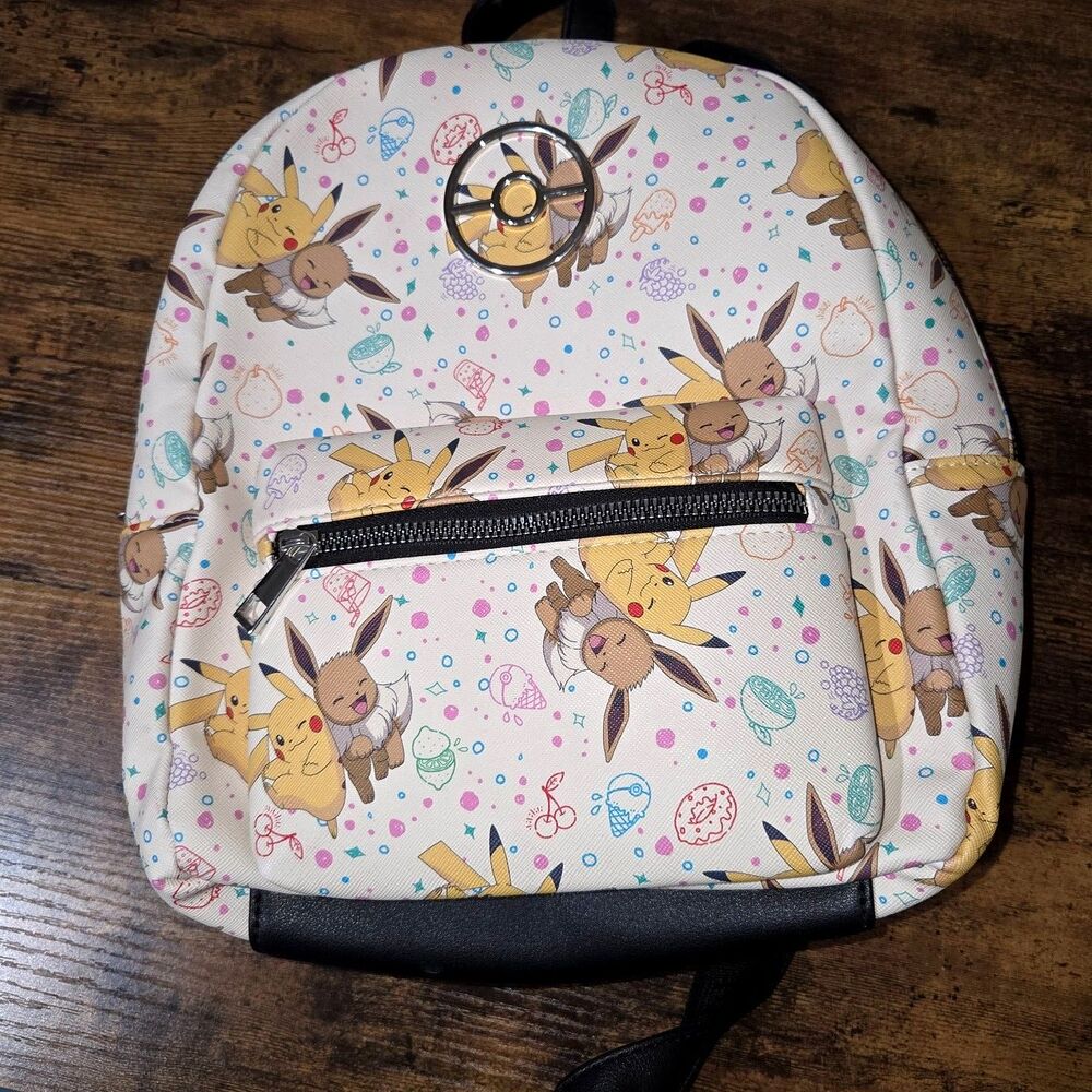 Bioworld Pokémon Pikachu & Eevee Snacks Cute Kawaii Mini Backpack